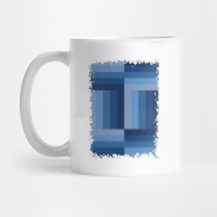 Shades of Blue - Colorful Stripes pattern Mug